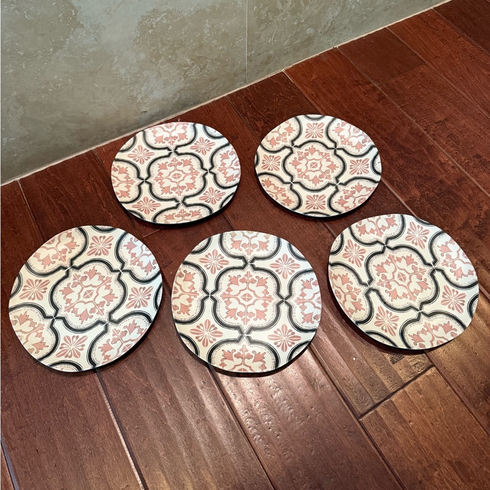 Villa Del Sol Melame Salad Plates, Set Of 5